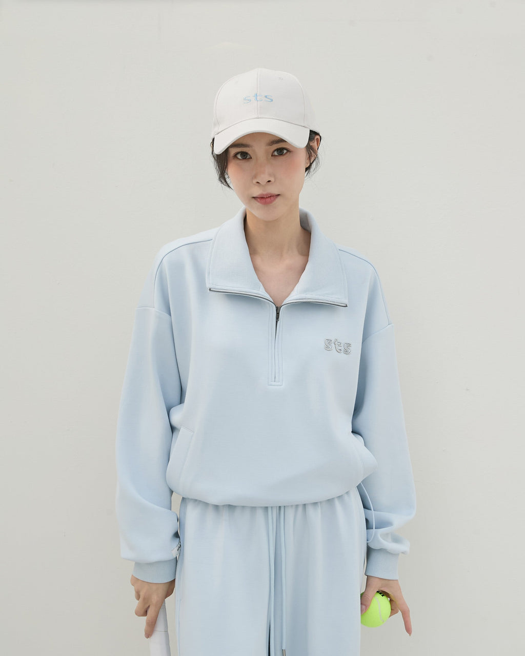 ’ sts ‘  半門襟休閒長袖上衣