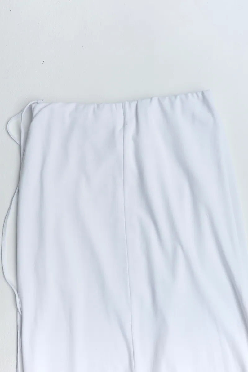 [madebylizzi]一條綁繩舒服裙-白