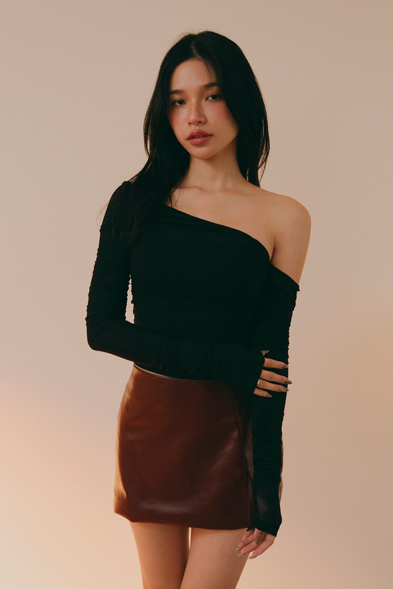 Blush Hour Bra Top 令人心動的網紗胸墊上衣 -黑