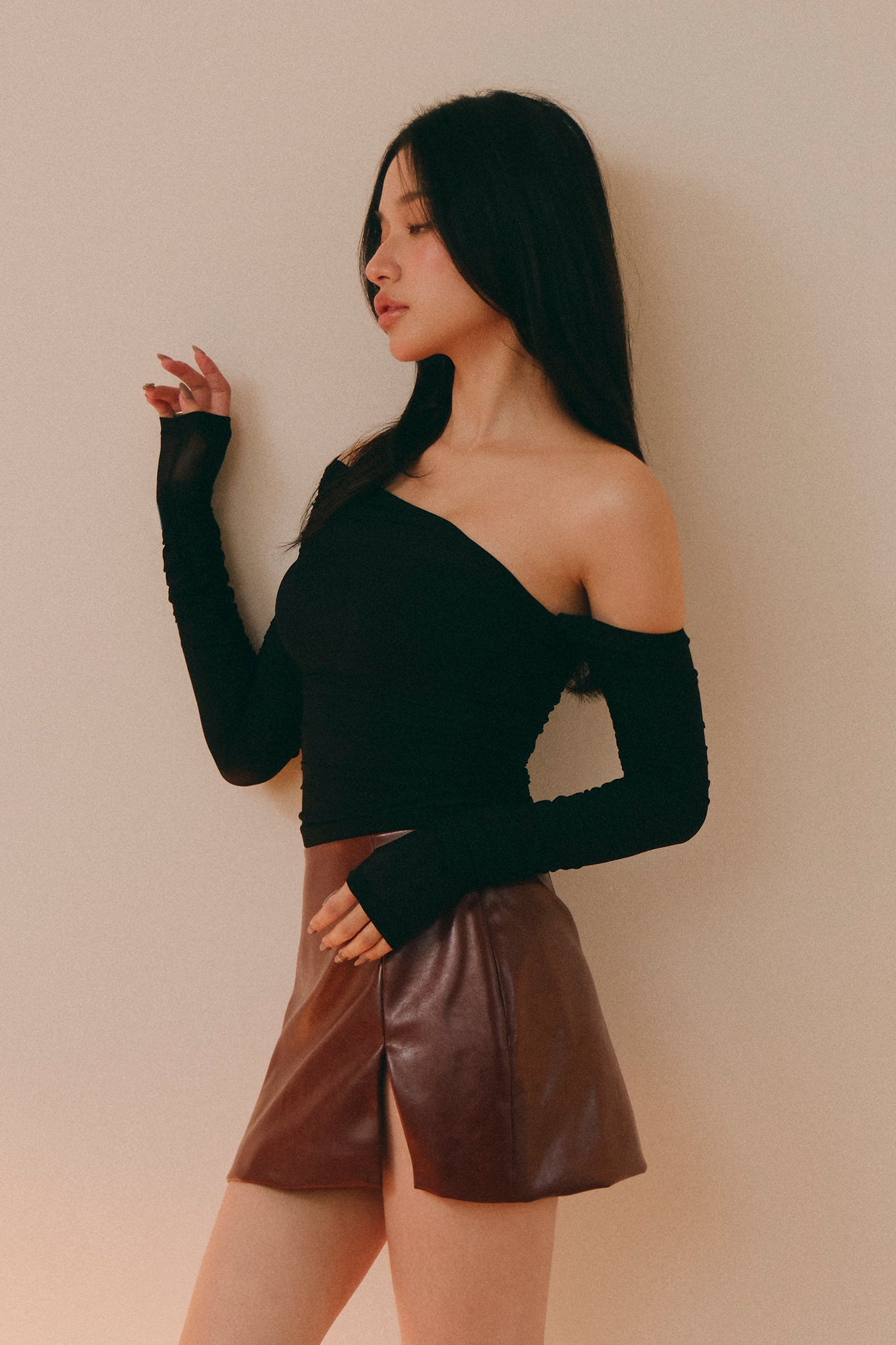 Blush Hour Bra Top 令人心動的網紗胸墊上衣 -黑