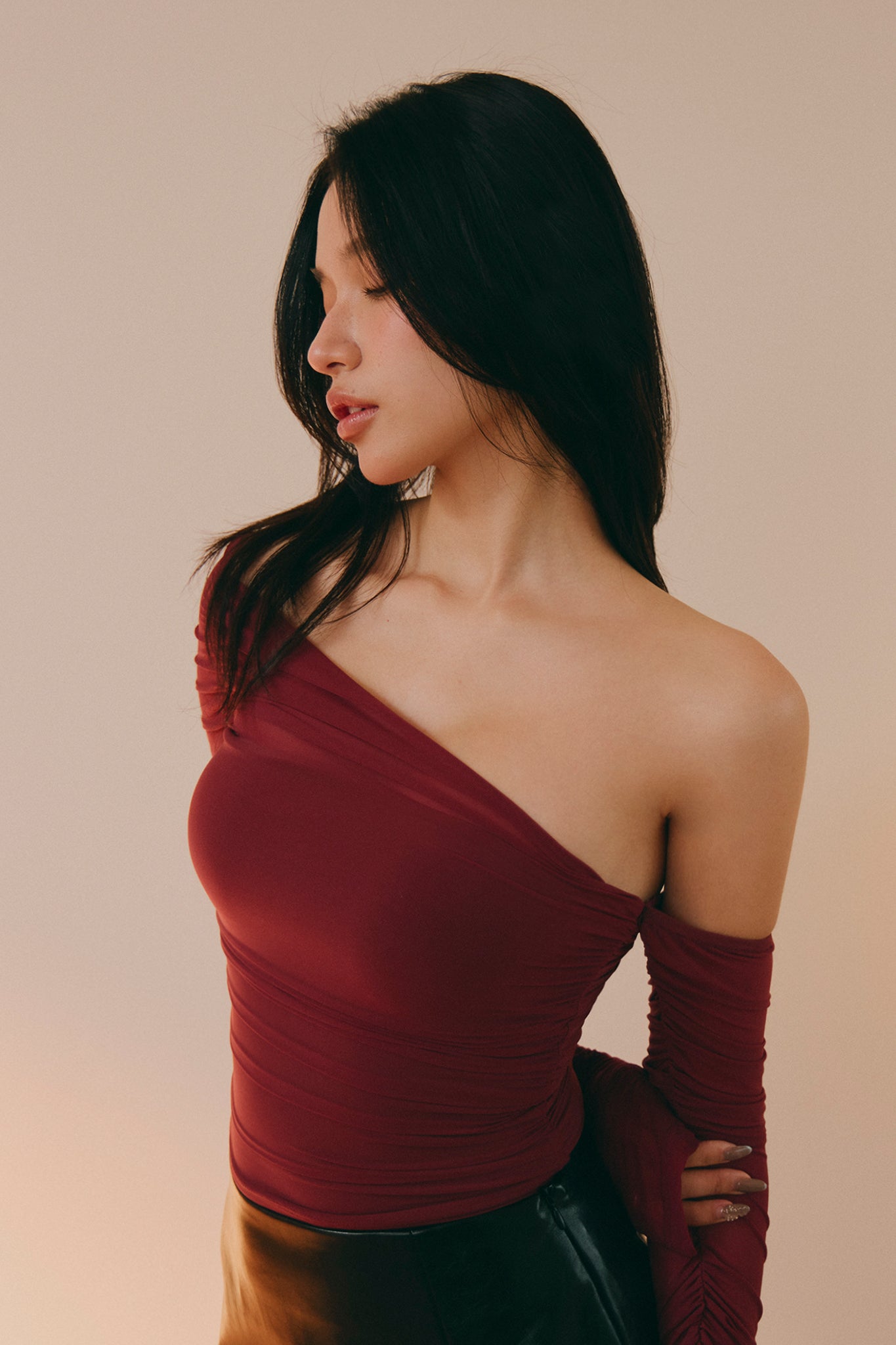 Blush Hour Bra Top 令人心動的網紗胸墊上衣 -紅