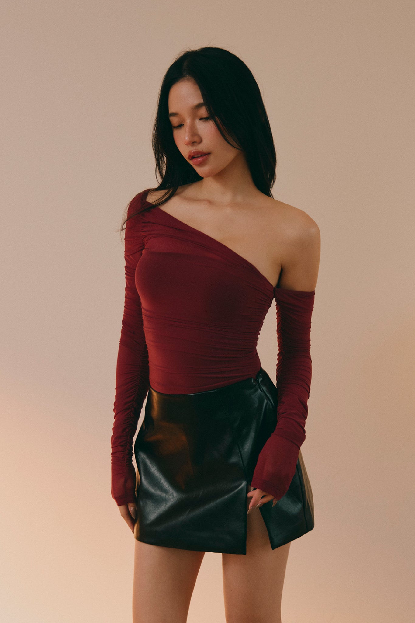 Blush Hour Bra Top 令人心動的網紗胸墊上衣 -紅