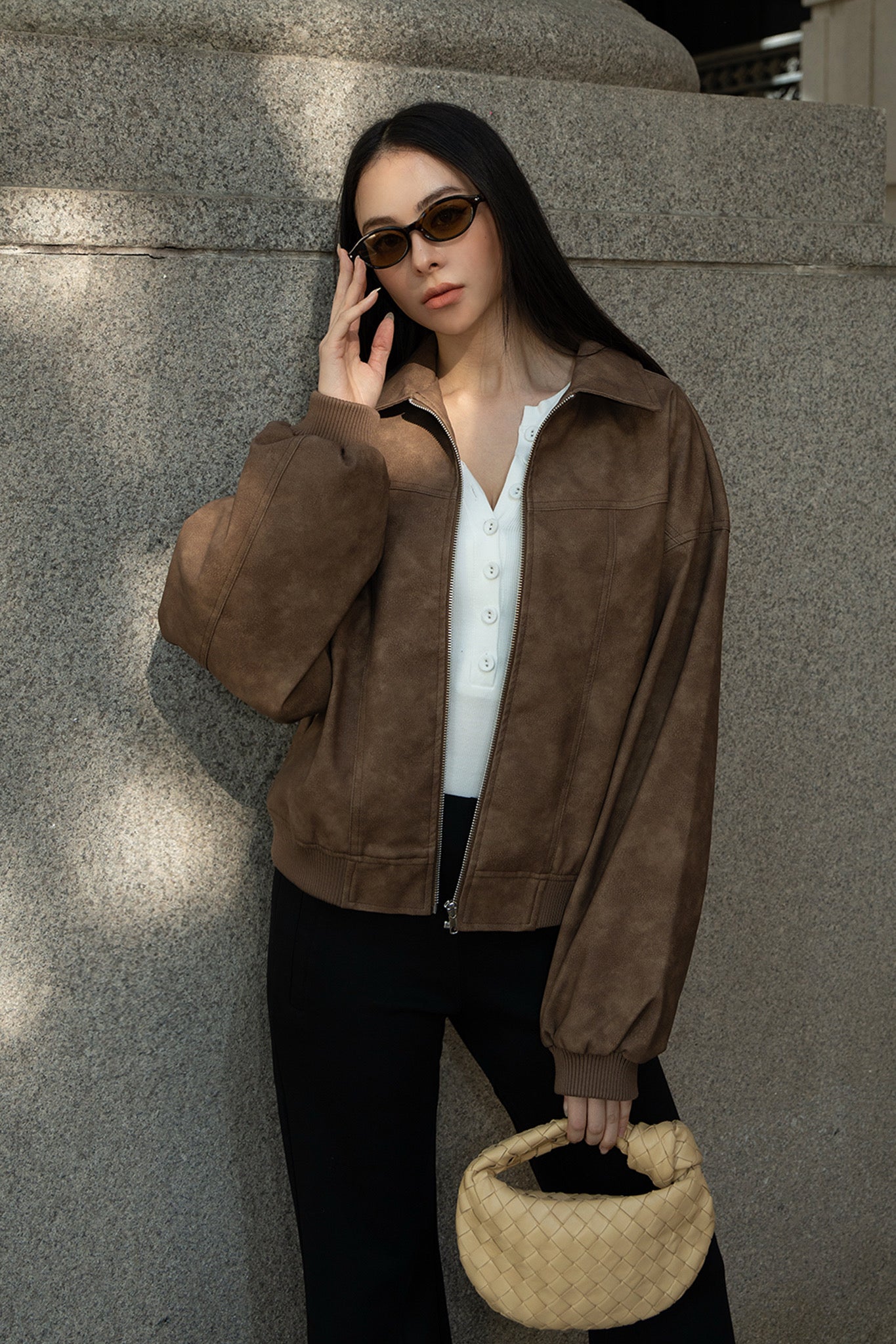 Brooklyn Bomber Jacket 特霧皮經典飛行外套 -棕