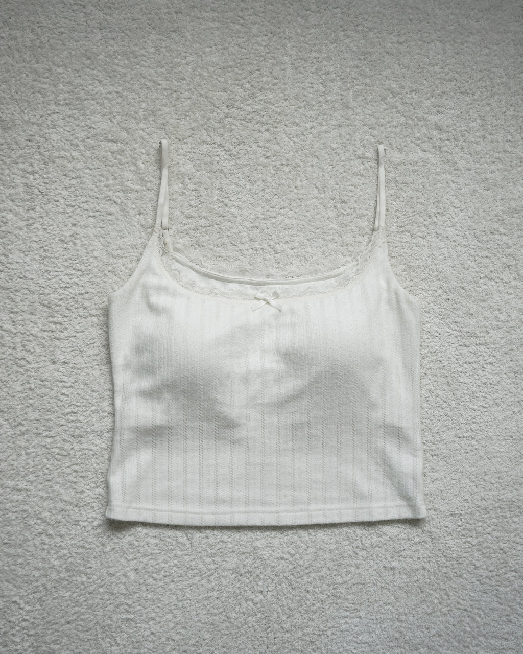 Yueh｜懶人套裝 - 純慾蕾絲遮副乳Bra top #白