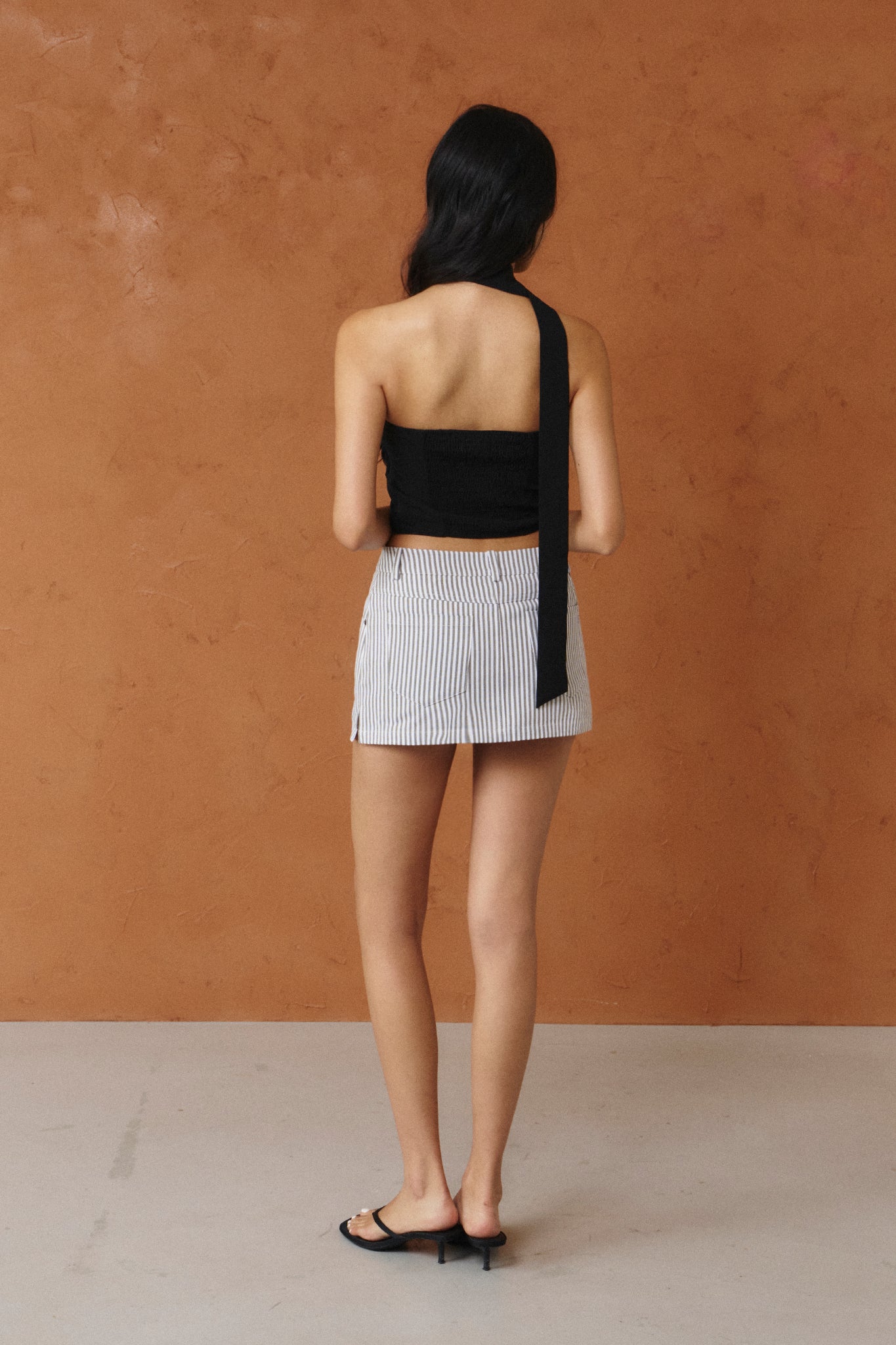 La Jolla Striped Skort 西部街頭條紋褲裙 -SAGA GREEN