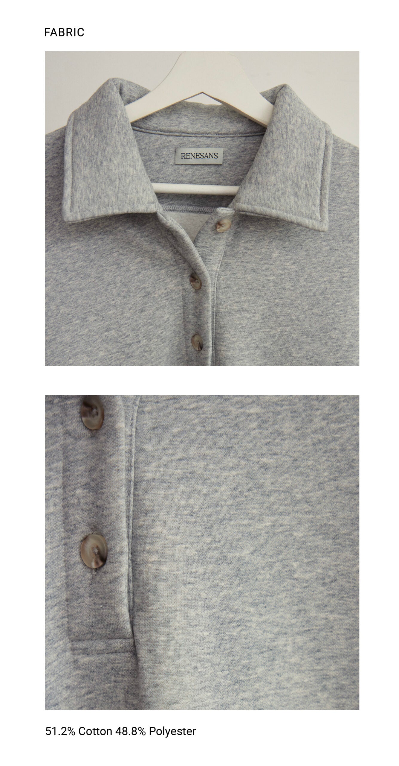 Everyday Polo Sweater 暖爐Polo衛衣 -灰