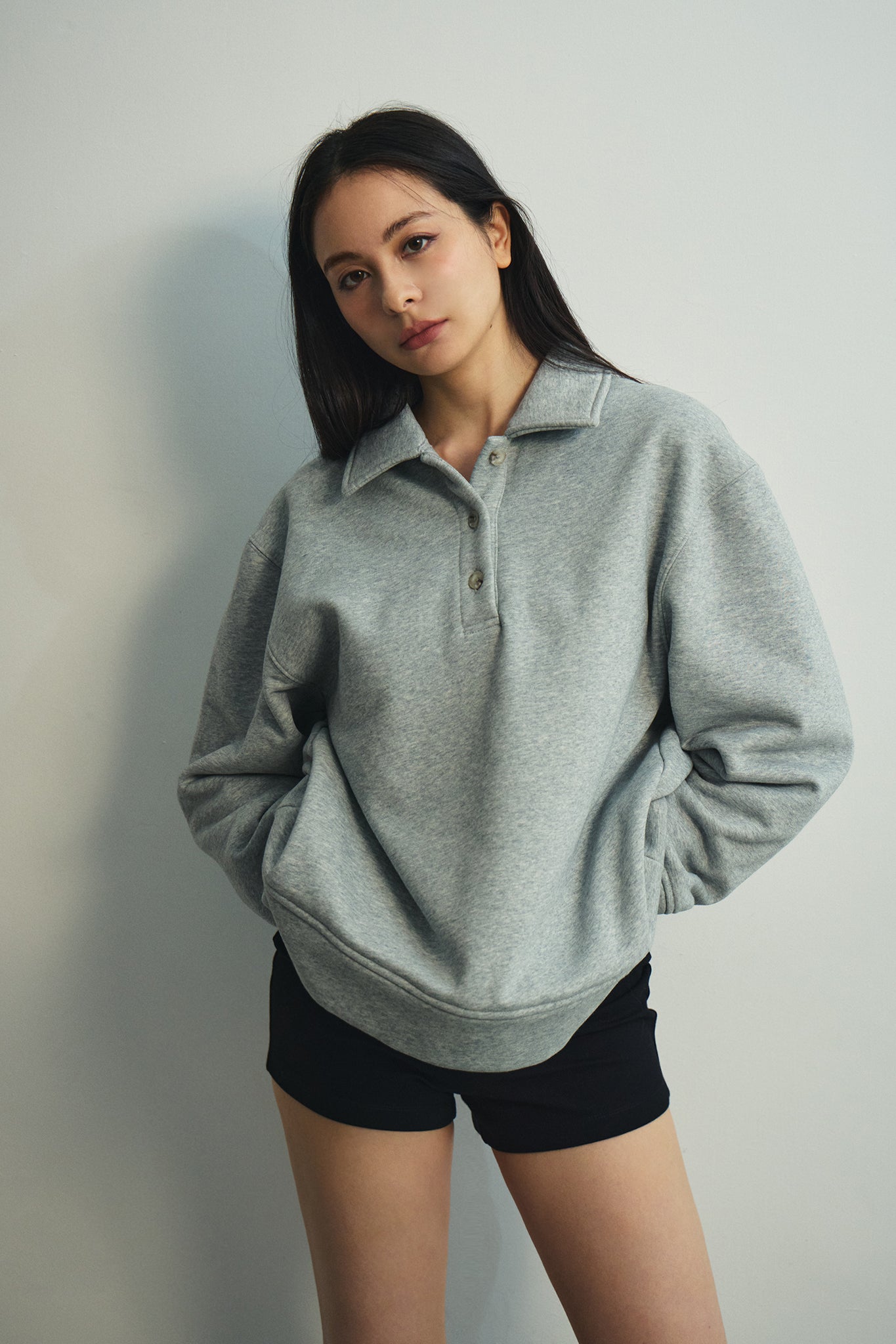 Everyday Polo Sweater 暖爐Polo衛衣 -灰