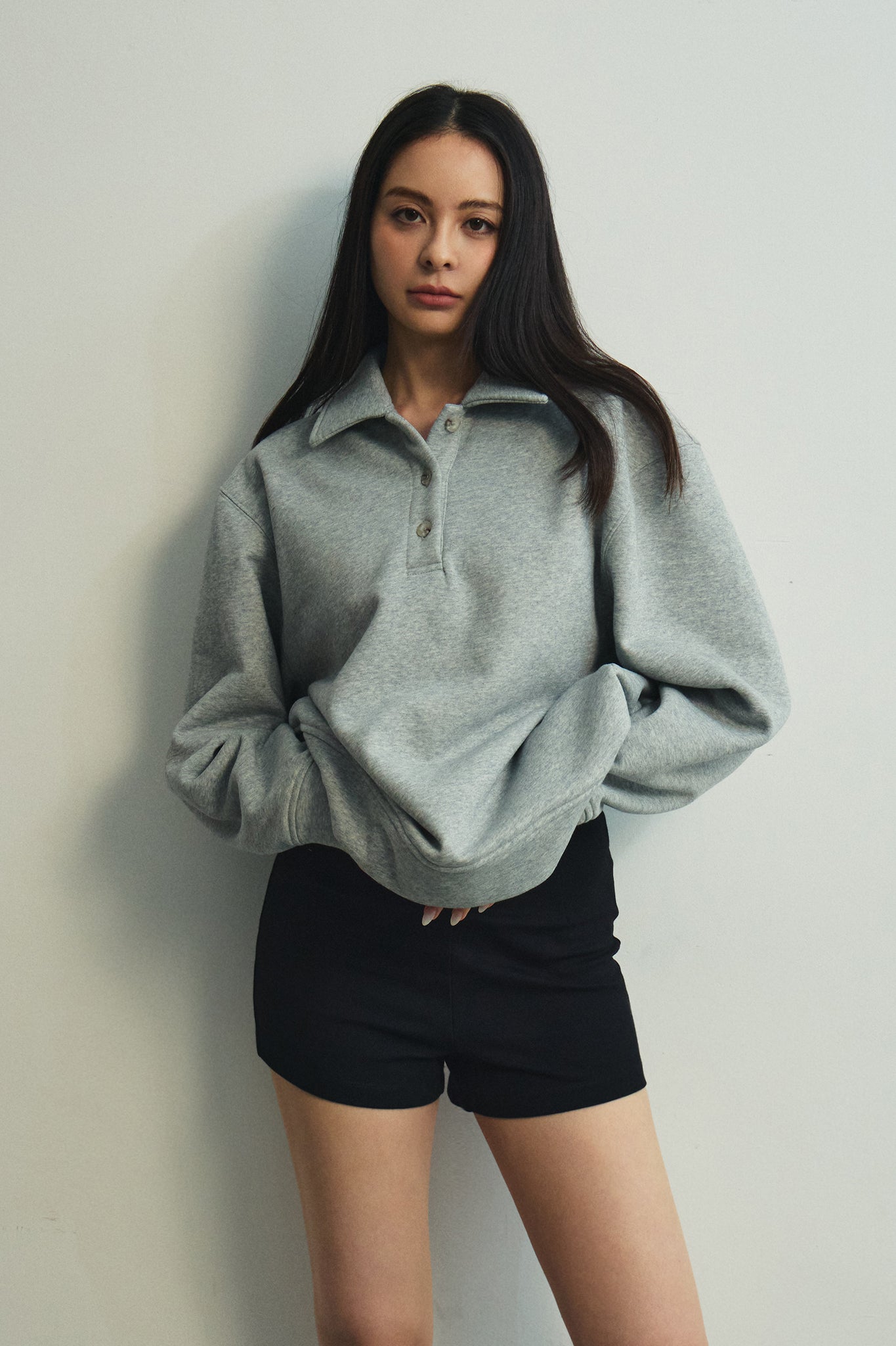 Everyday Polo Sweater 暖爐Polo衛衣 -灰