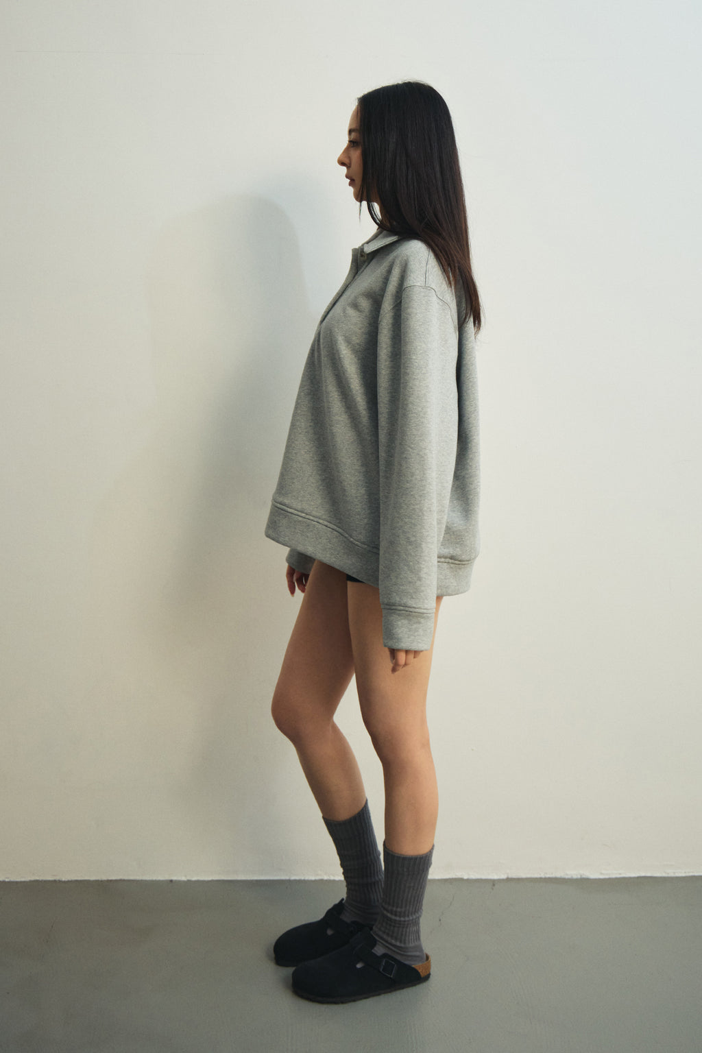 Everyday Polo Sweater 暖爐Polo衛衣 -灰