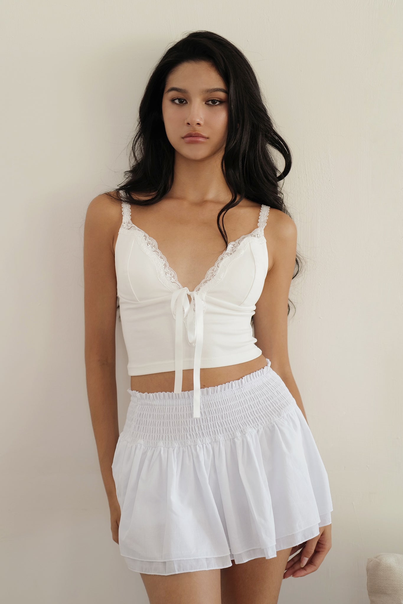 Untamed Mini Skirt少女心爆發鬆緊百褶裙 -黑