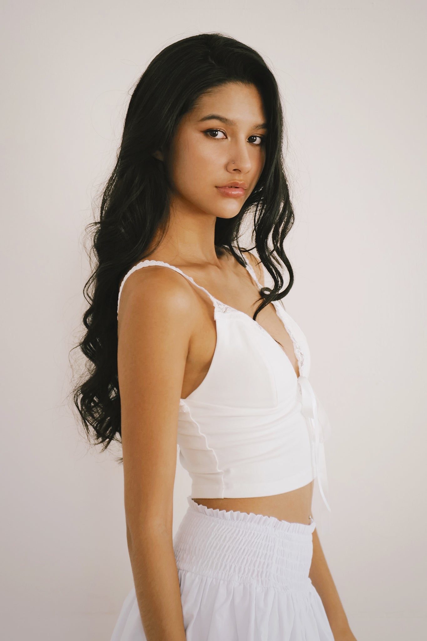 Forevermore Bra Top少女心爆發蕾絲胸墊背心 -白