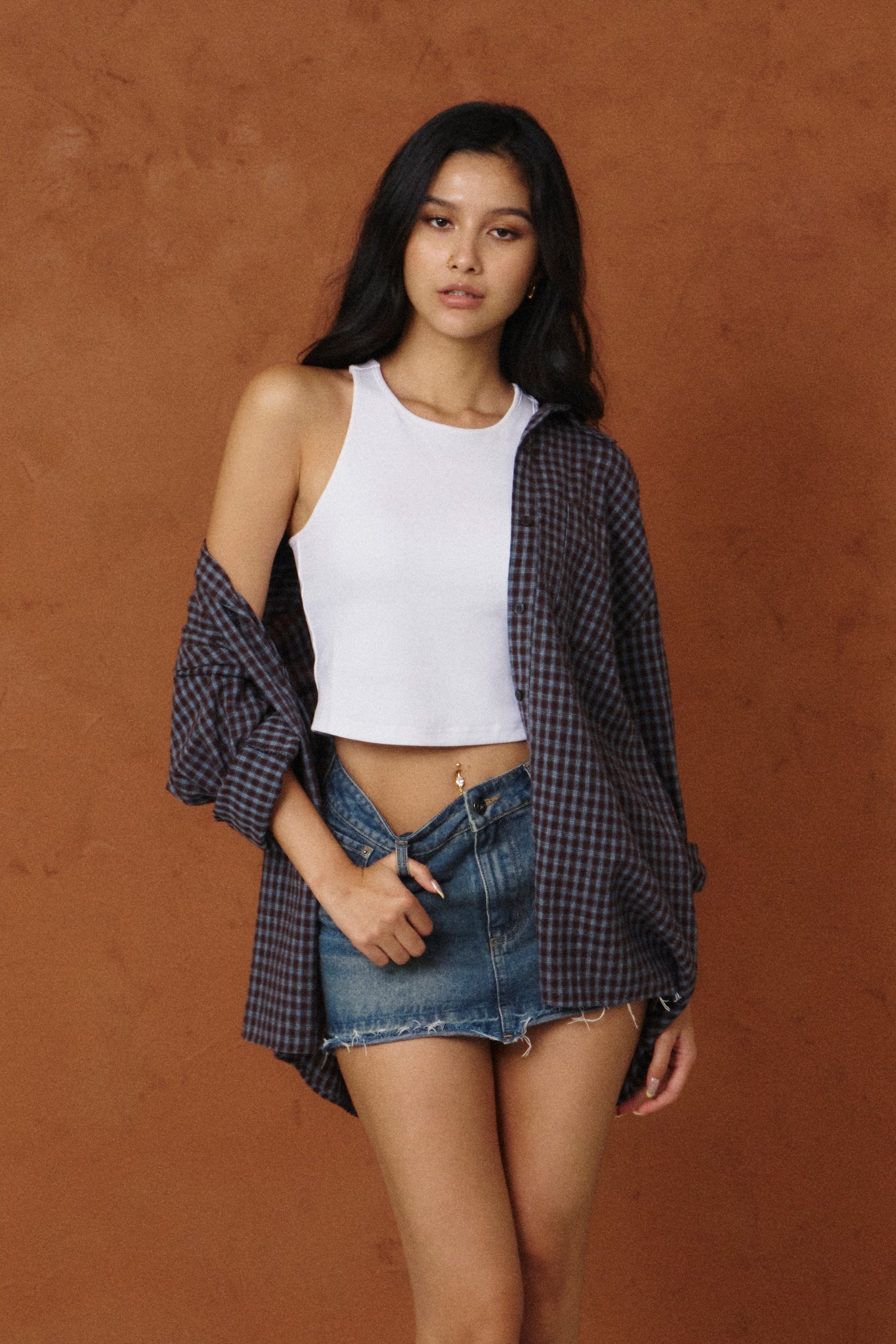 Good Days 2-way Check Shirt 走路有風格紋襯衫 - 藍格紋