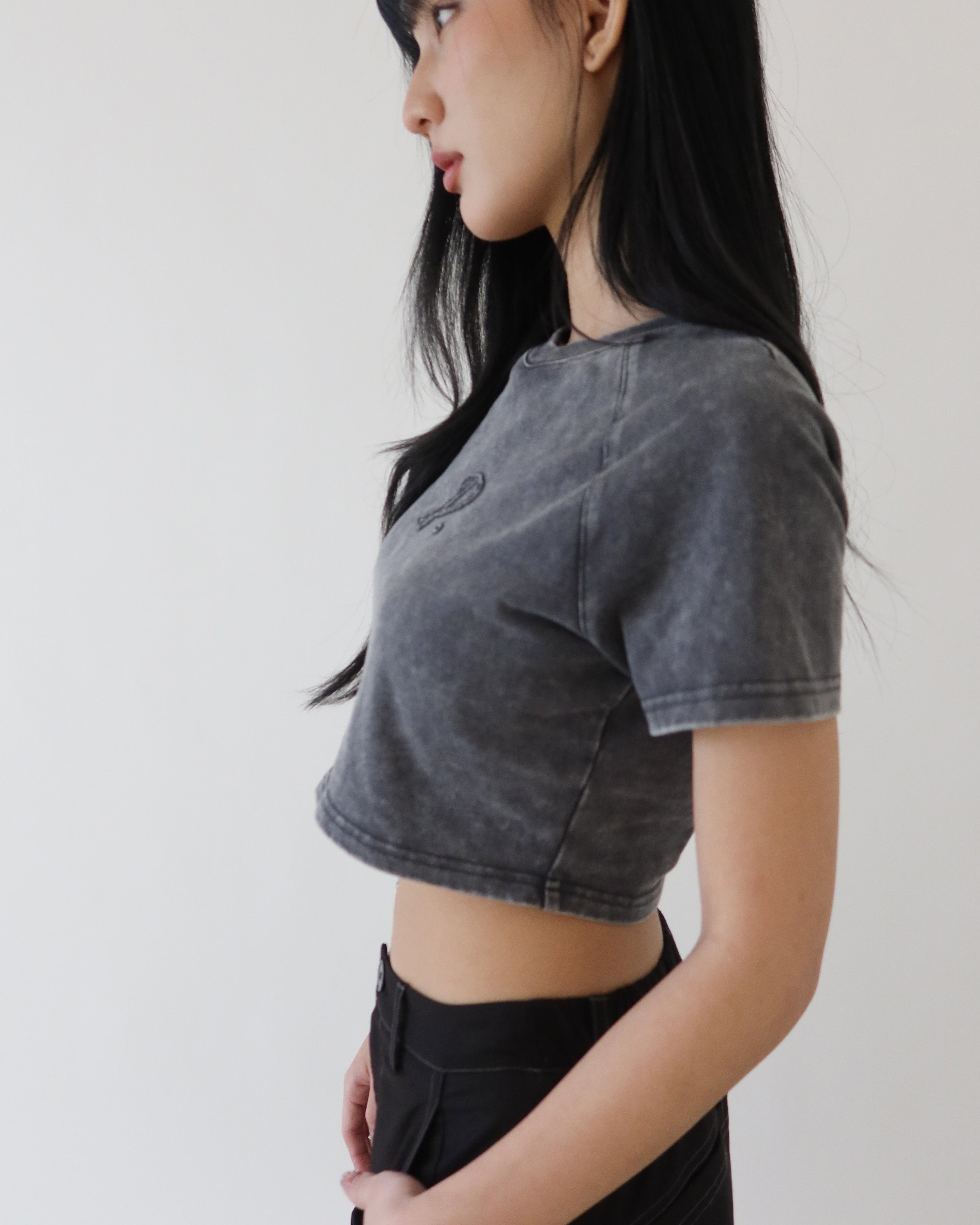 D.Soft Wash洗舊棉Bra T