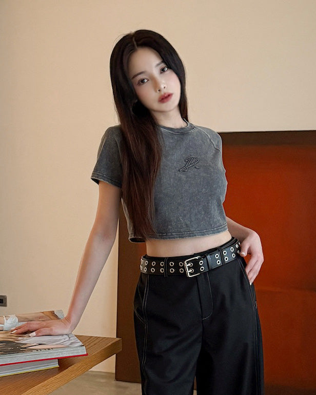 D.Soft Wash洗舊棉Bra T