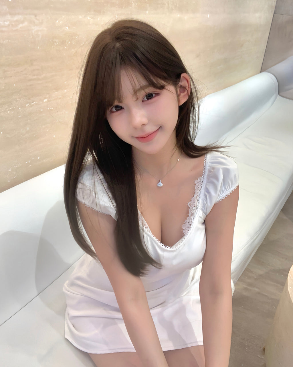Yueh - 初戀白月光溫柔洋裝 #白