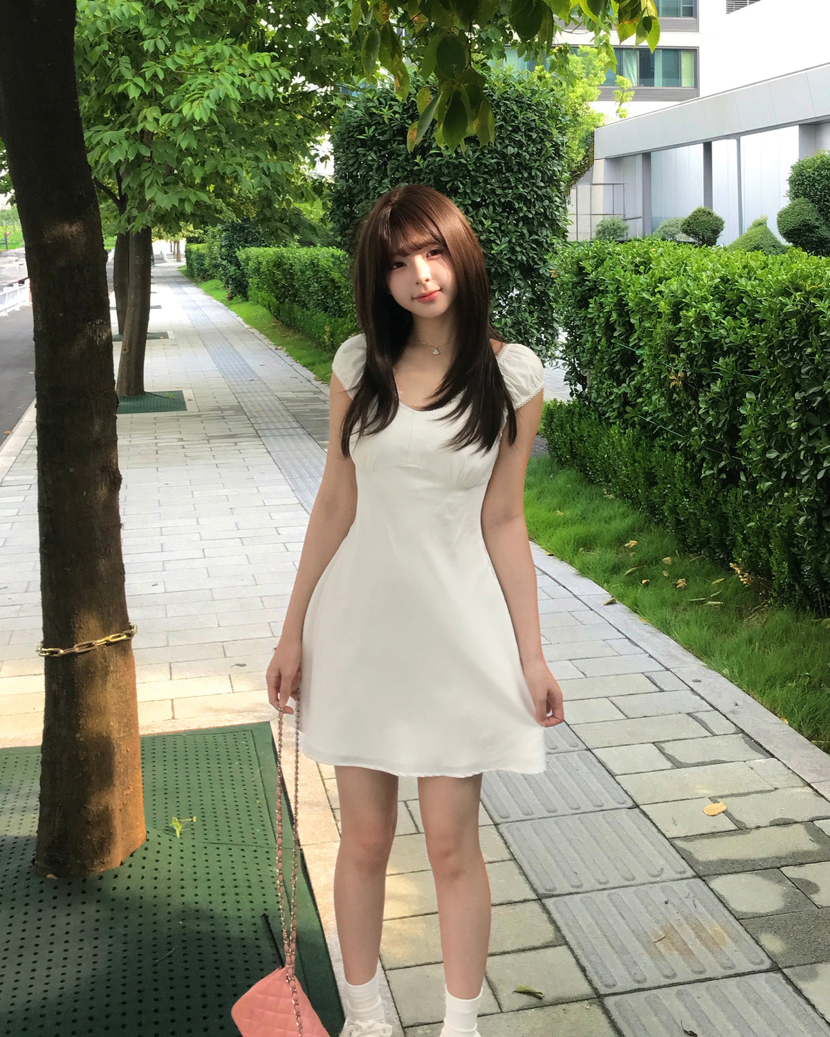 Yueh - 初戀白月光溫柔洋裝 #白