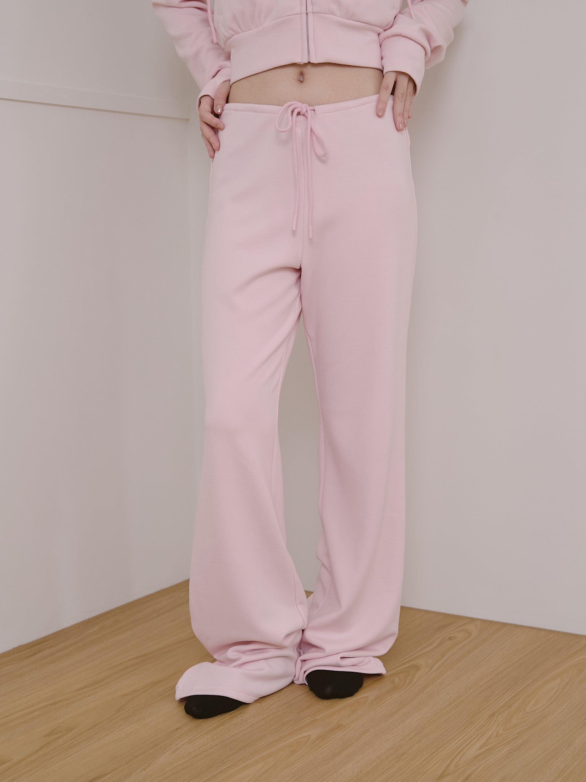 ' sts ' 絨面綁帶長褲