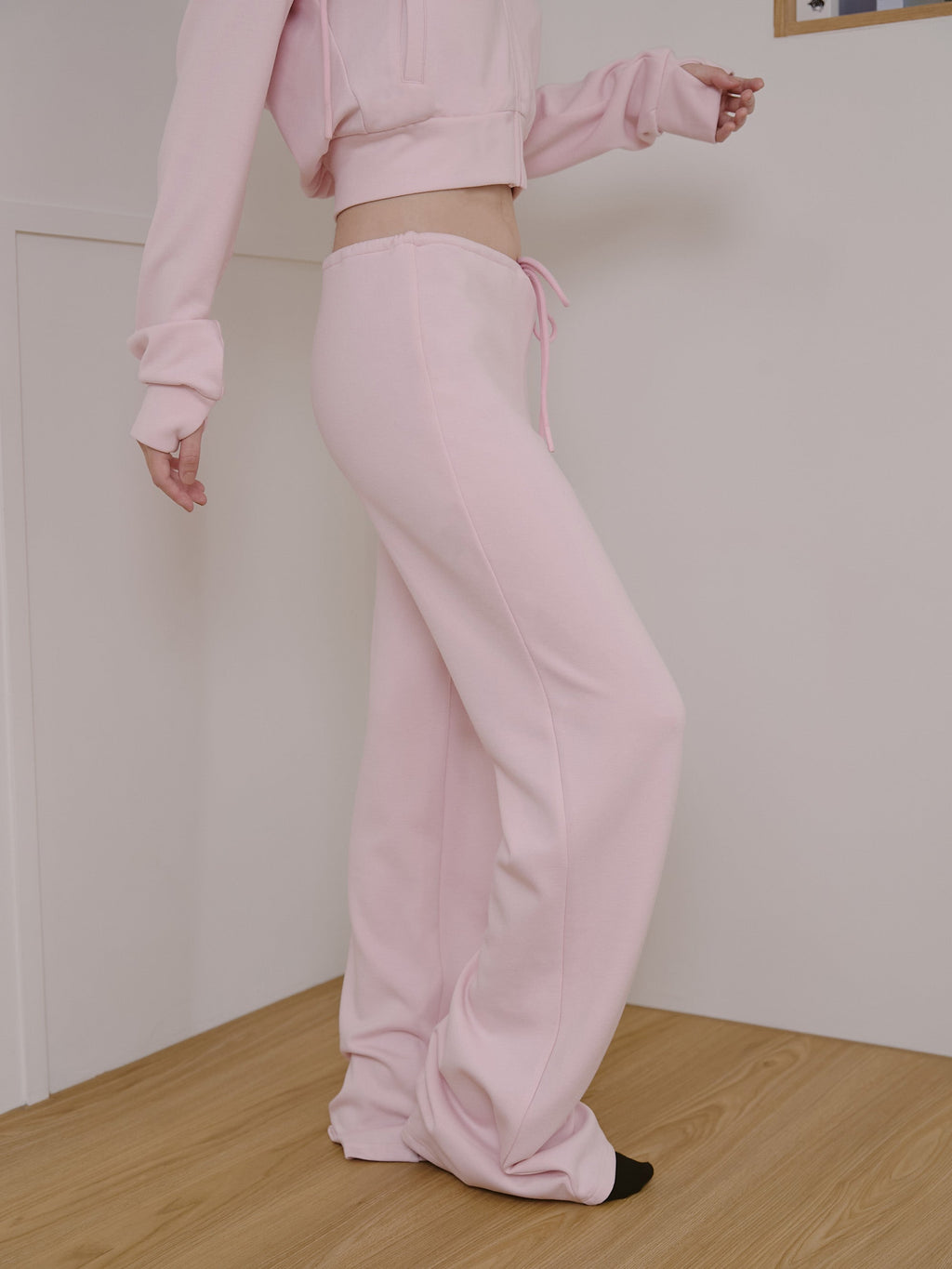 ' sts ' 絨面綁帶長褲