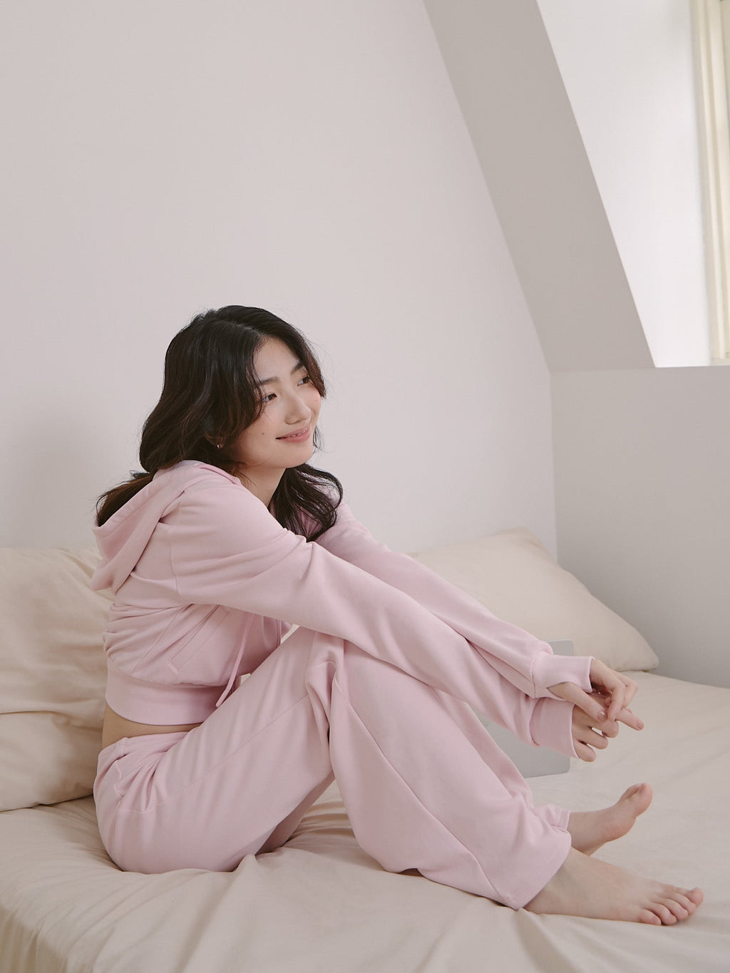 ' sts ' 絨面綁帶長褲