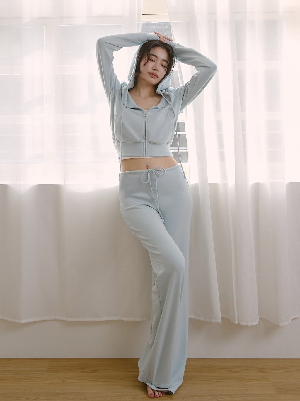 ' sts ' 絨面綁帶長褲