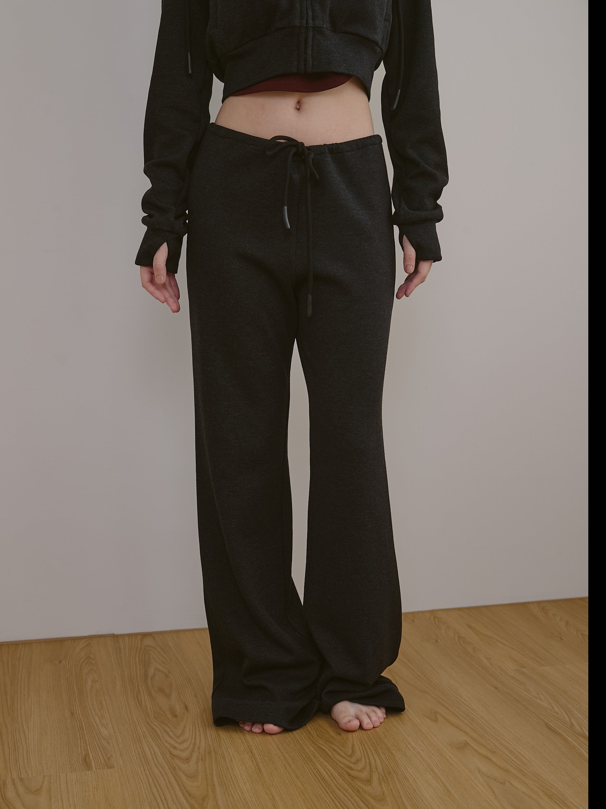 ' sts ' 絨面綁帶長褲