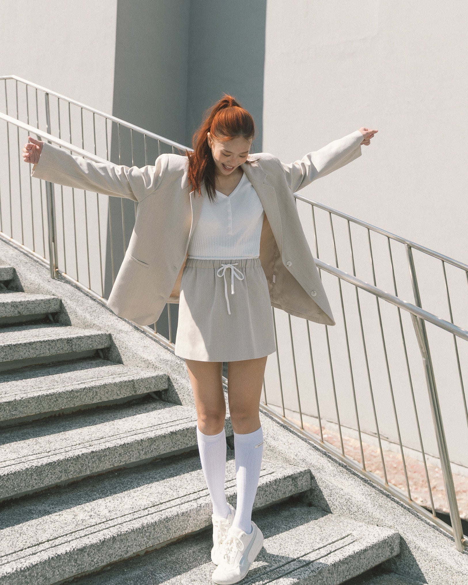 ' sts ' 俐落寬版西裝外套