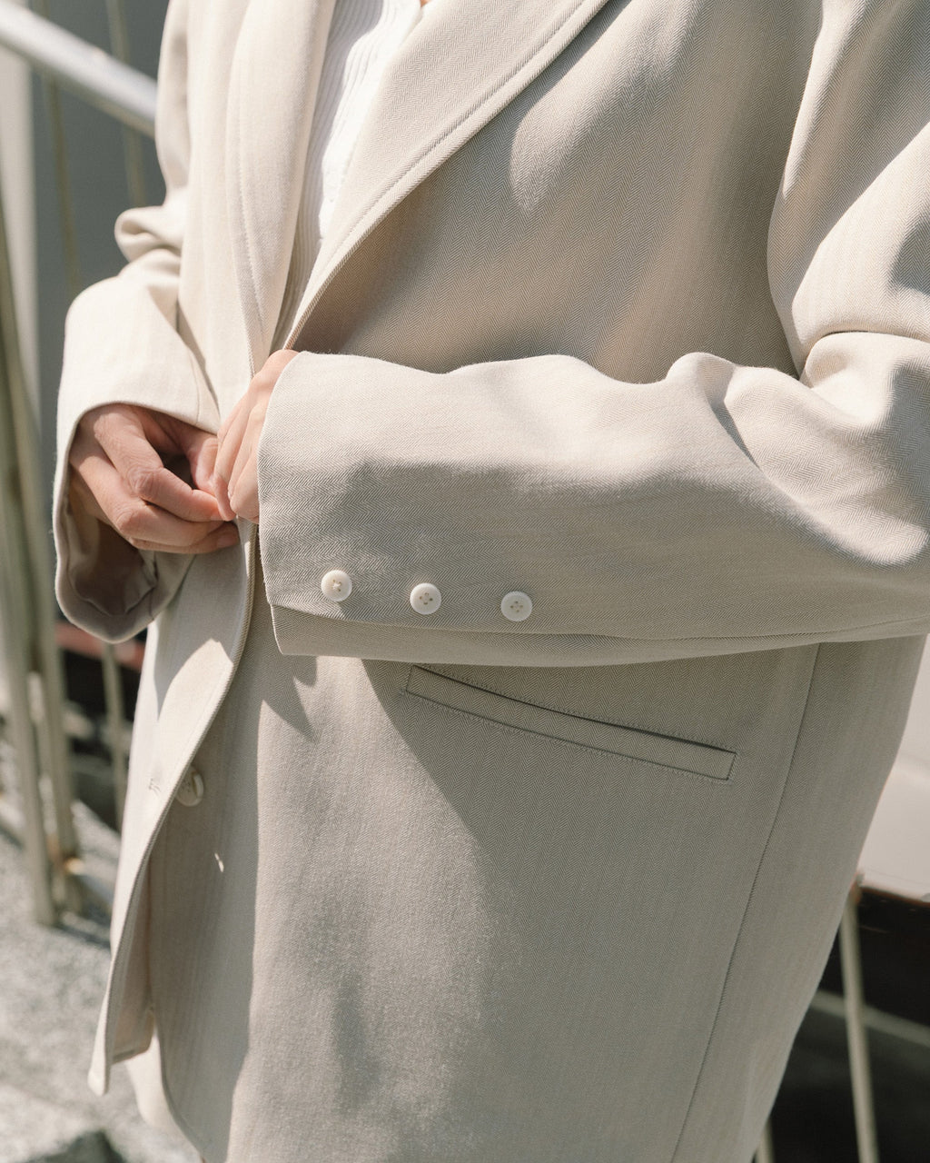 ' sts ' 俐落寬版西裝外套