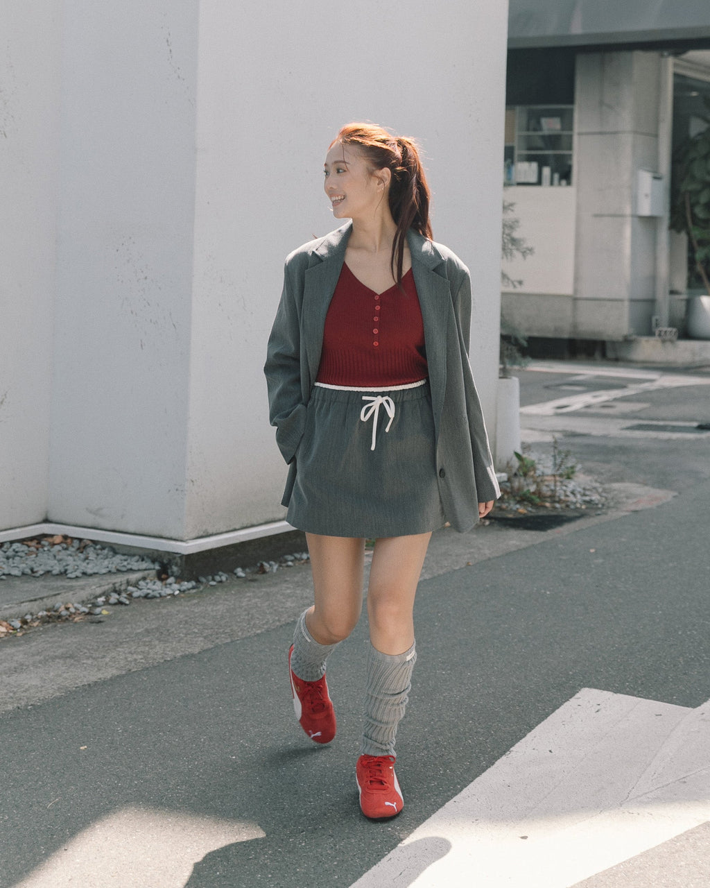 ' sts ' 俐落寬版西裝外套