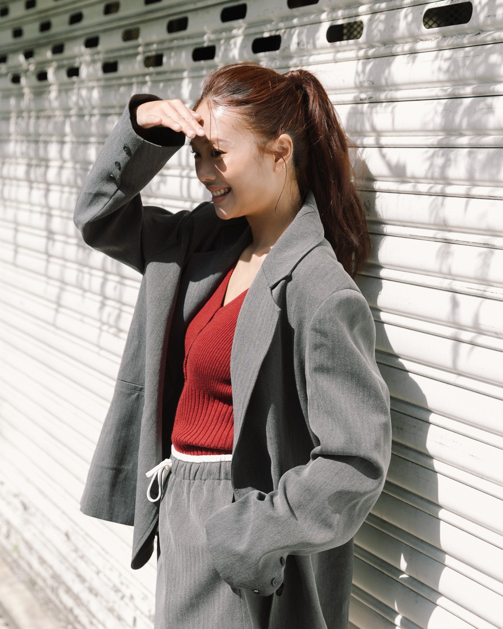 ' sts ' 俐落寬版西裝外套