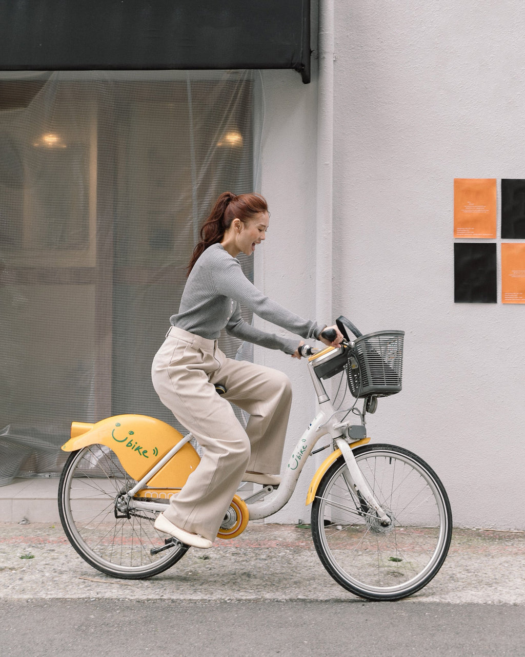 ' sts ' 寬褲耳打褶西裝長褲