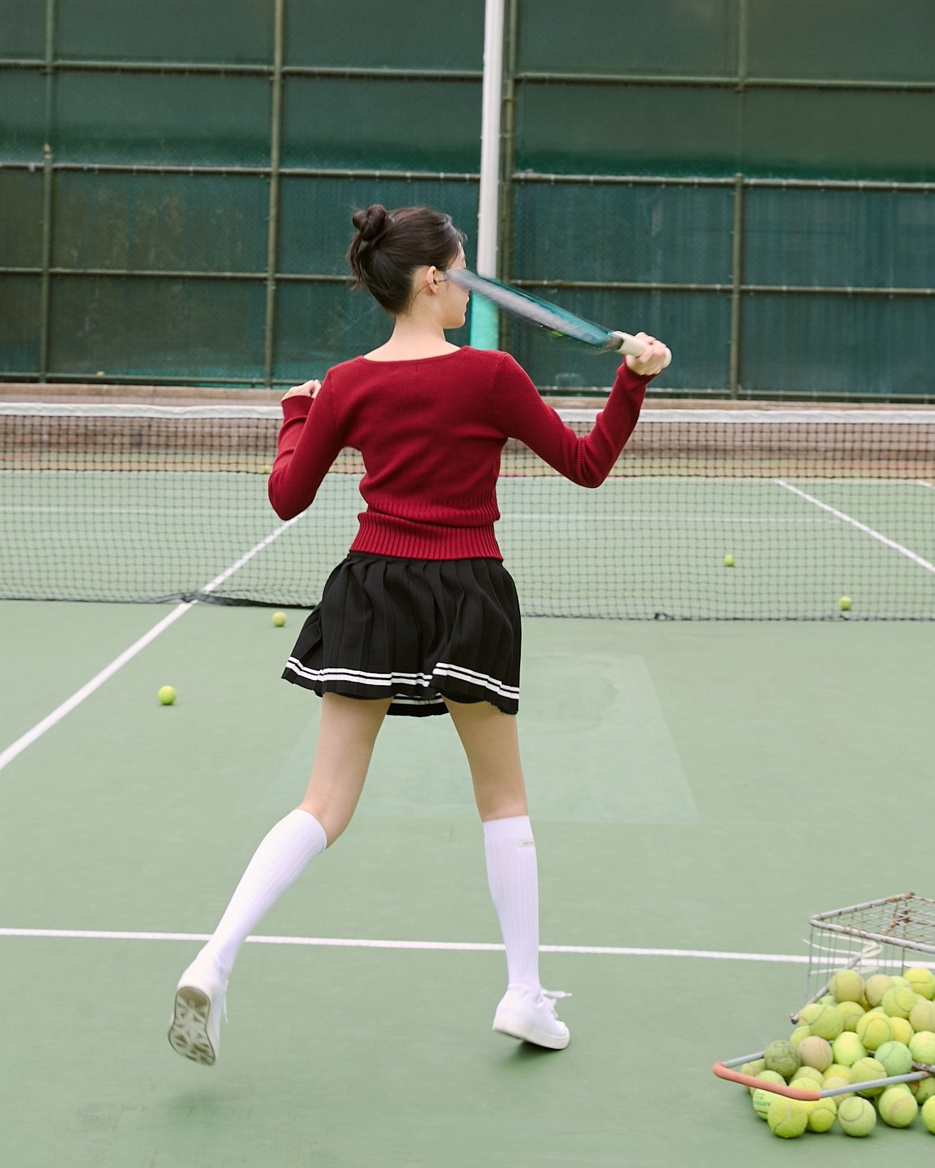 ' sts '  V領針織長袖上衣