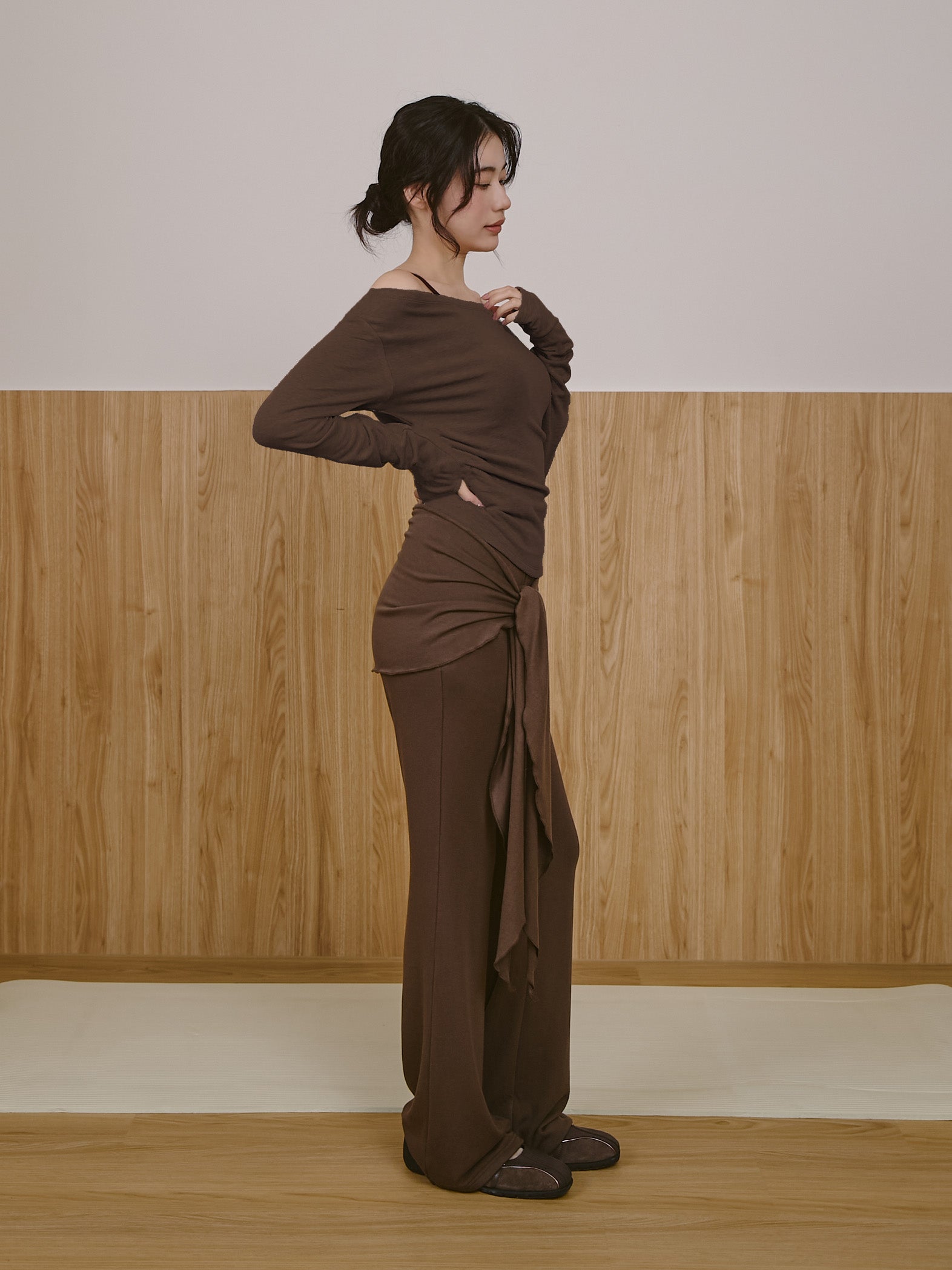 ’ sts ‘  可拆修飾片發熱長褲