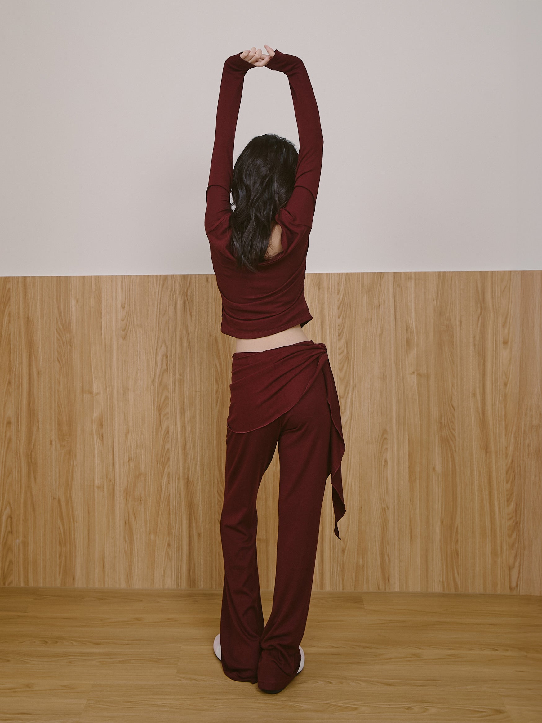 ’ sts ‘  可拆修飾片發熱長褲