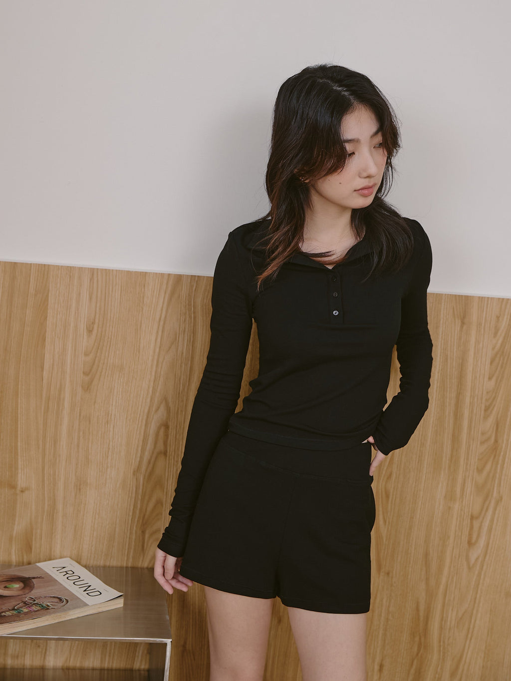 ' sts ' 親膚內磨毛保暖上衣