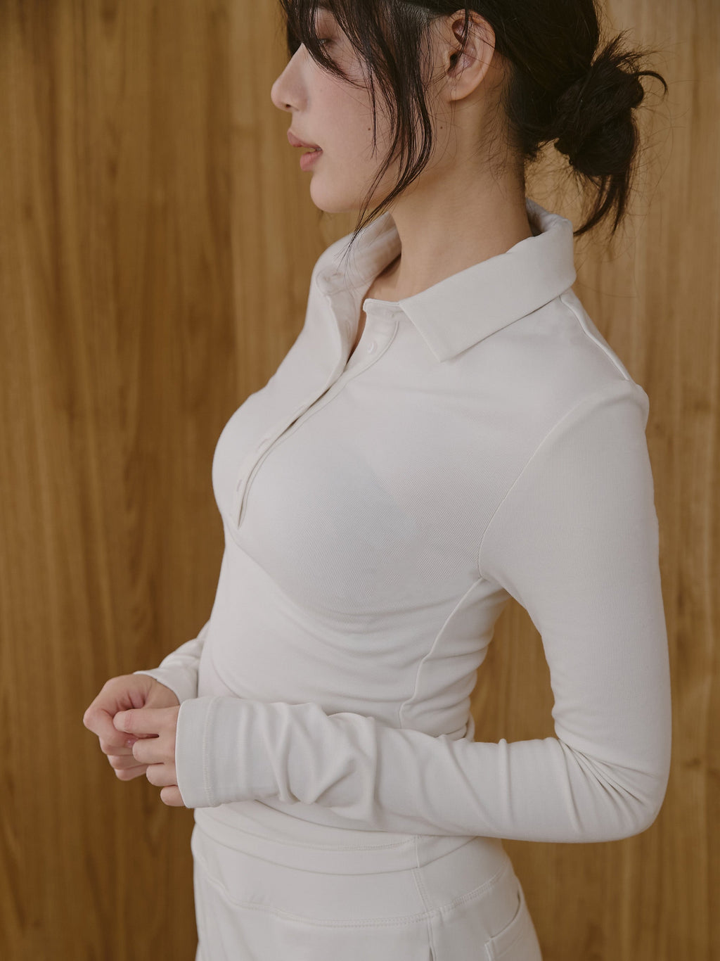 ' sts ' 親膚內磨毛保暖上衣