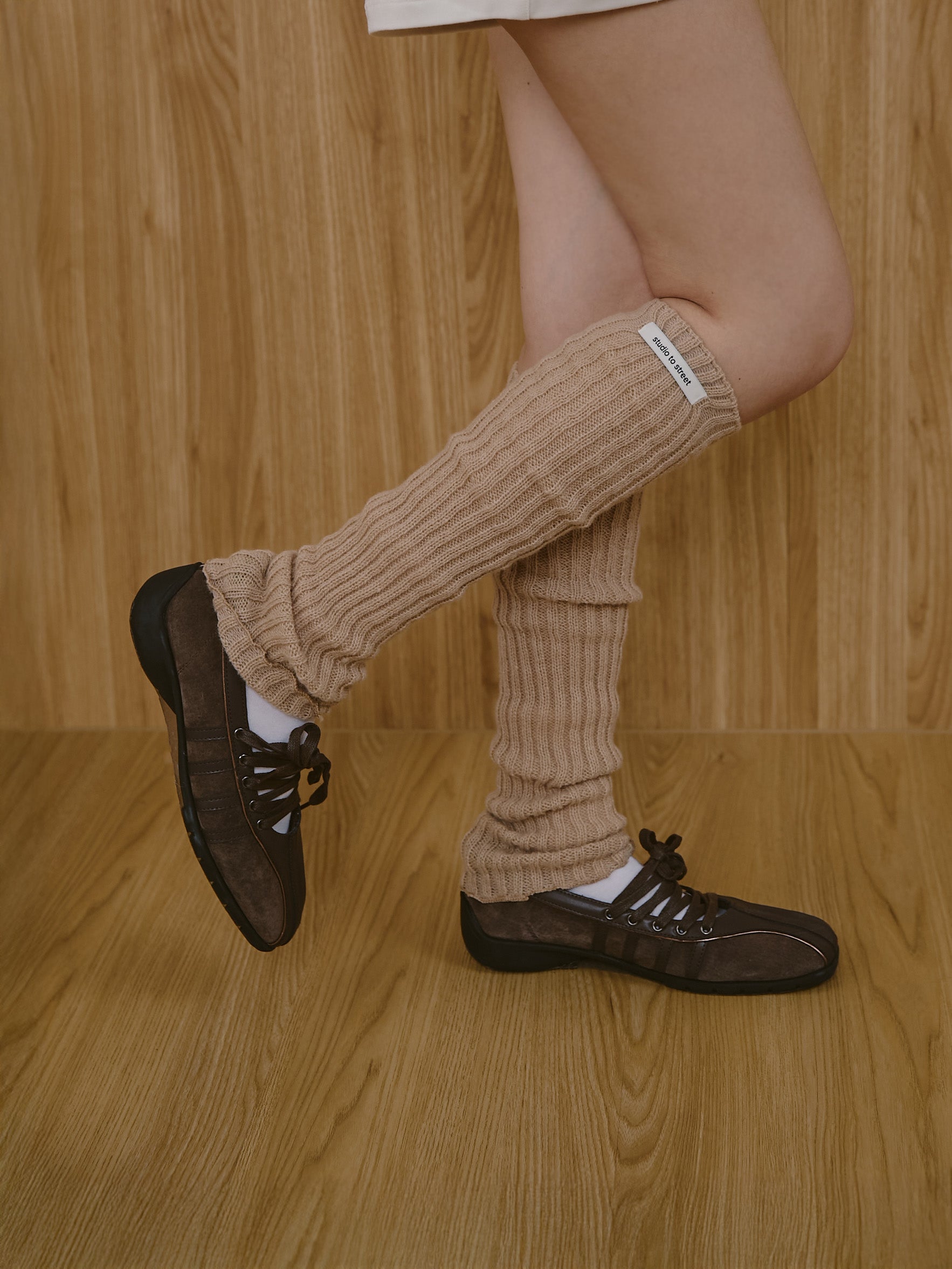 ' sts ' 針織堆堆襪套