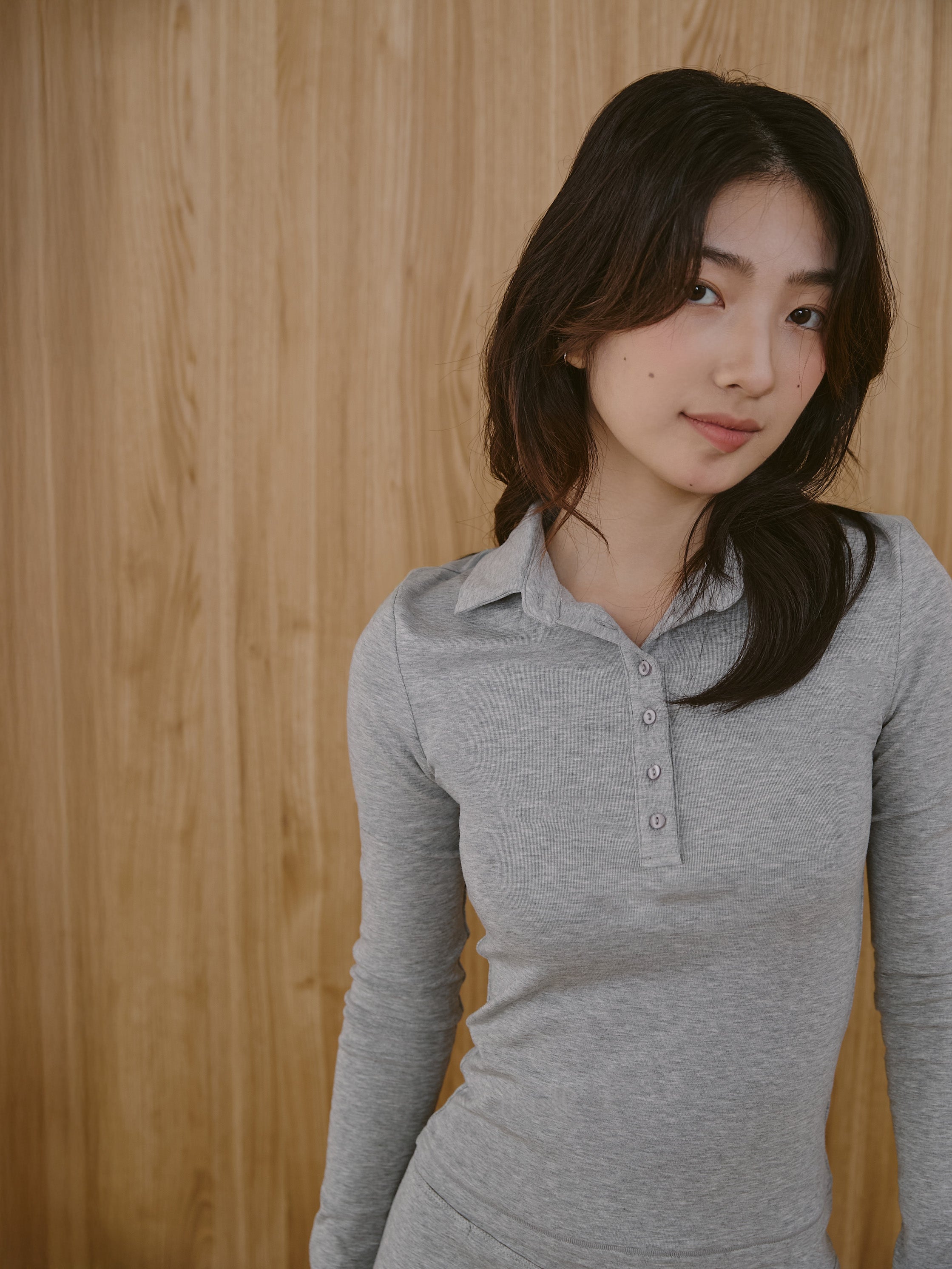 ' sts ' 親膚內磨毛保暖上衣