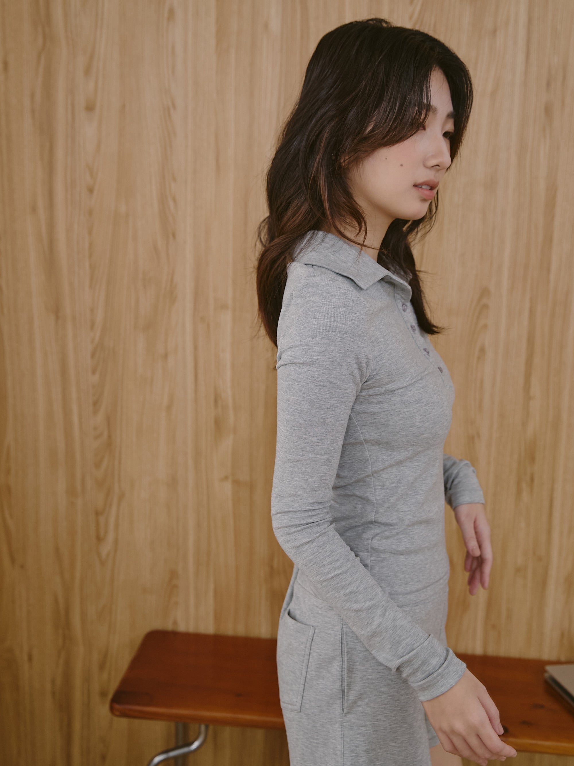 ' sts ' 親膚內磨毛保暖上衣