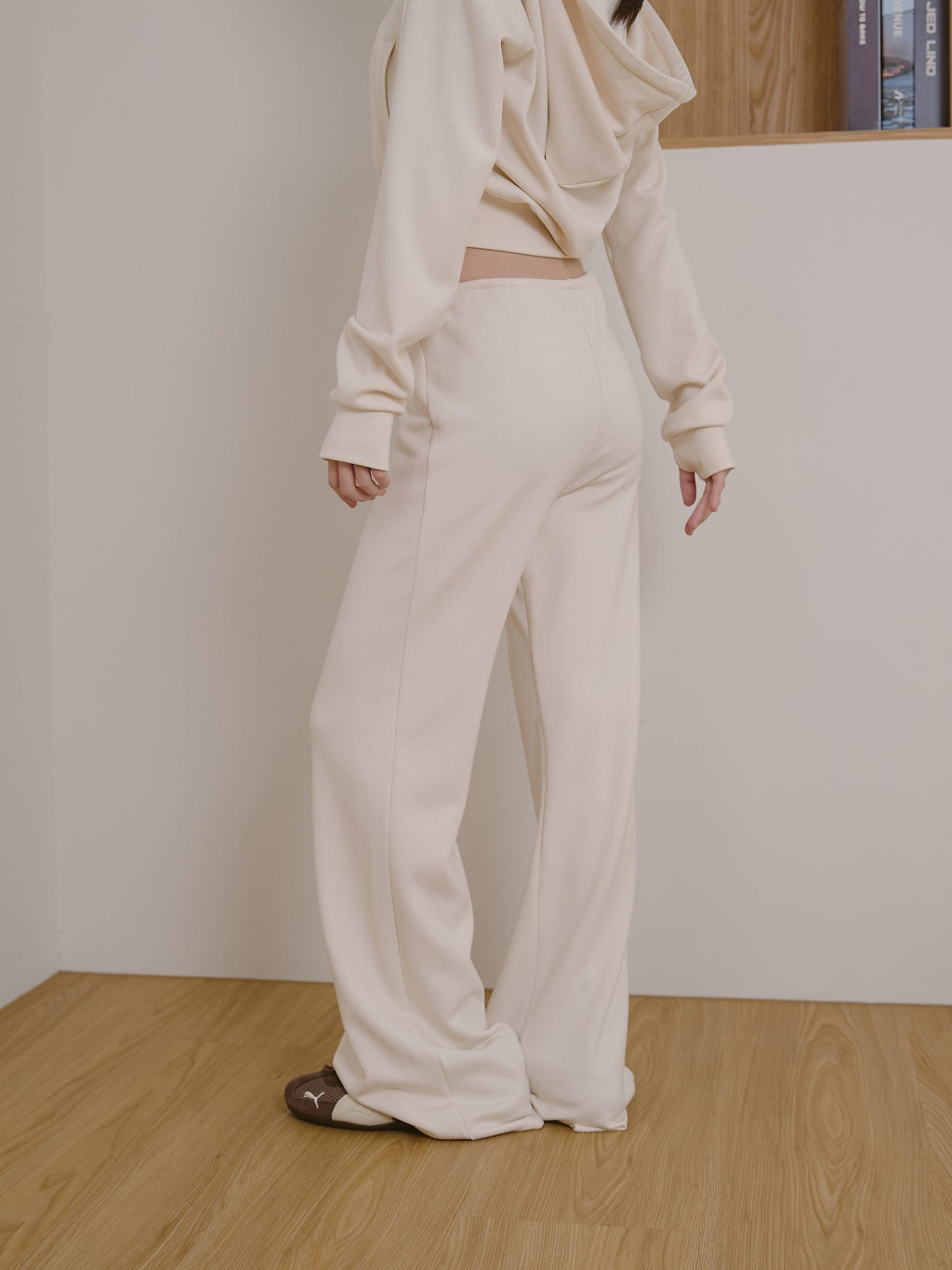 ' sts ' 絨面綁帶長褲