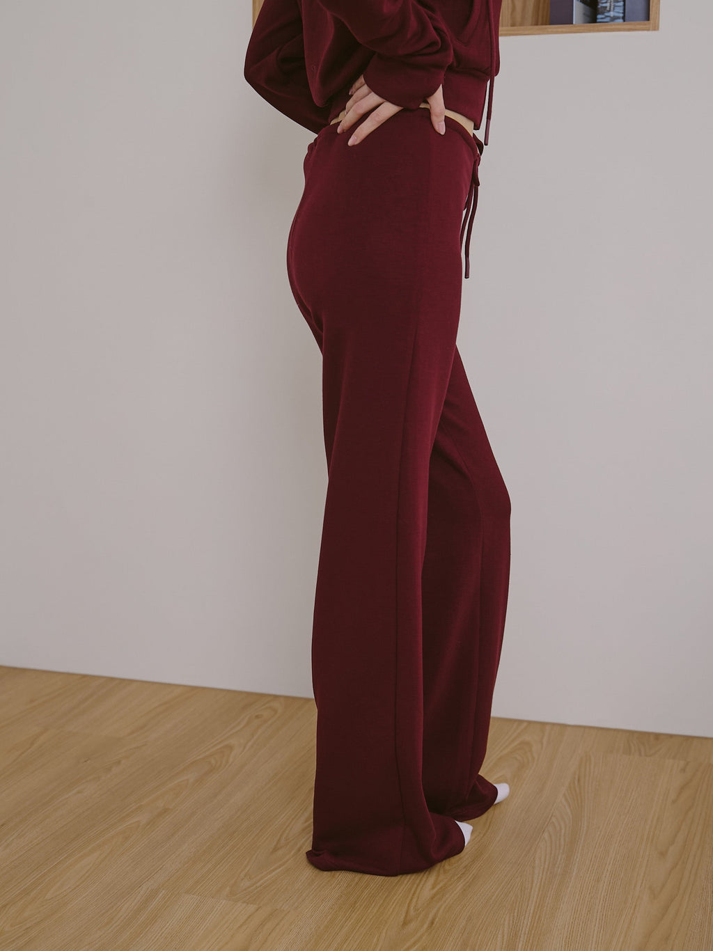 ' sts ' 絨面綁帶長褲