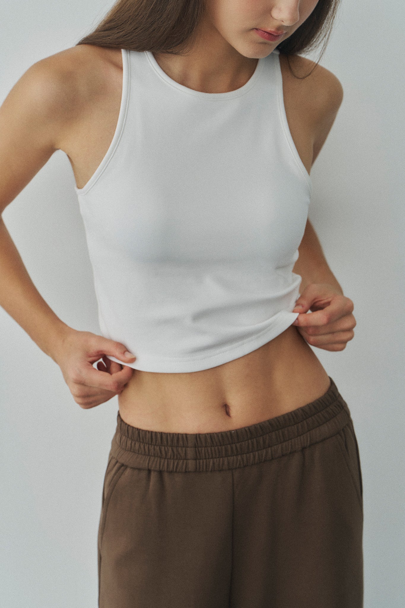 Jelly Cotton Bra Top 啾啾果凍棉胸墊背心 -白