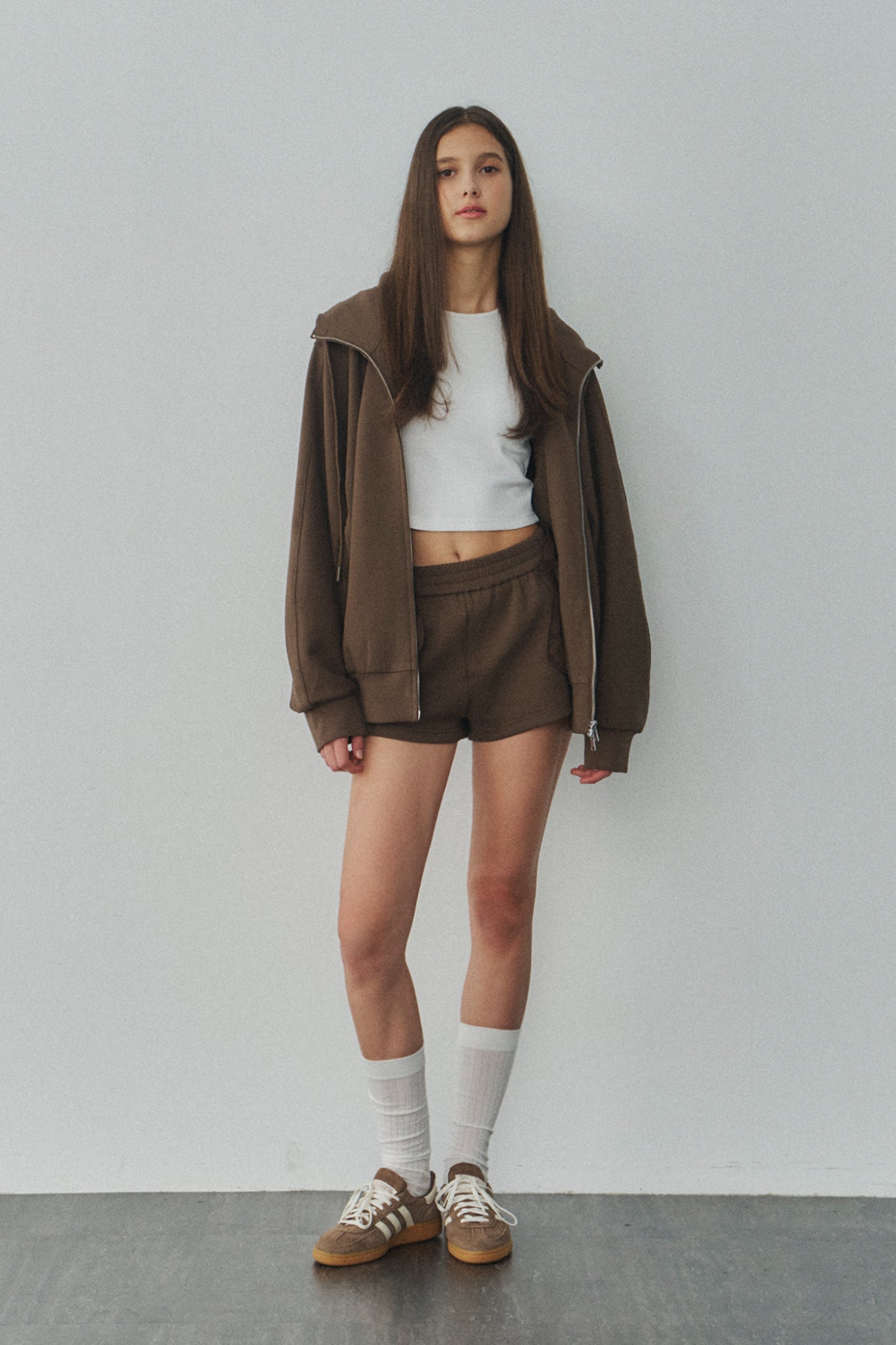 Jelly Cotton Shorts 啾啾果凍棉短褲 -棕