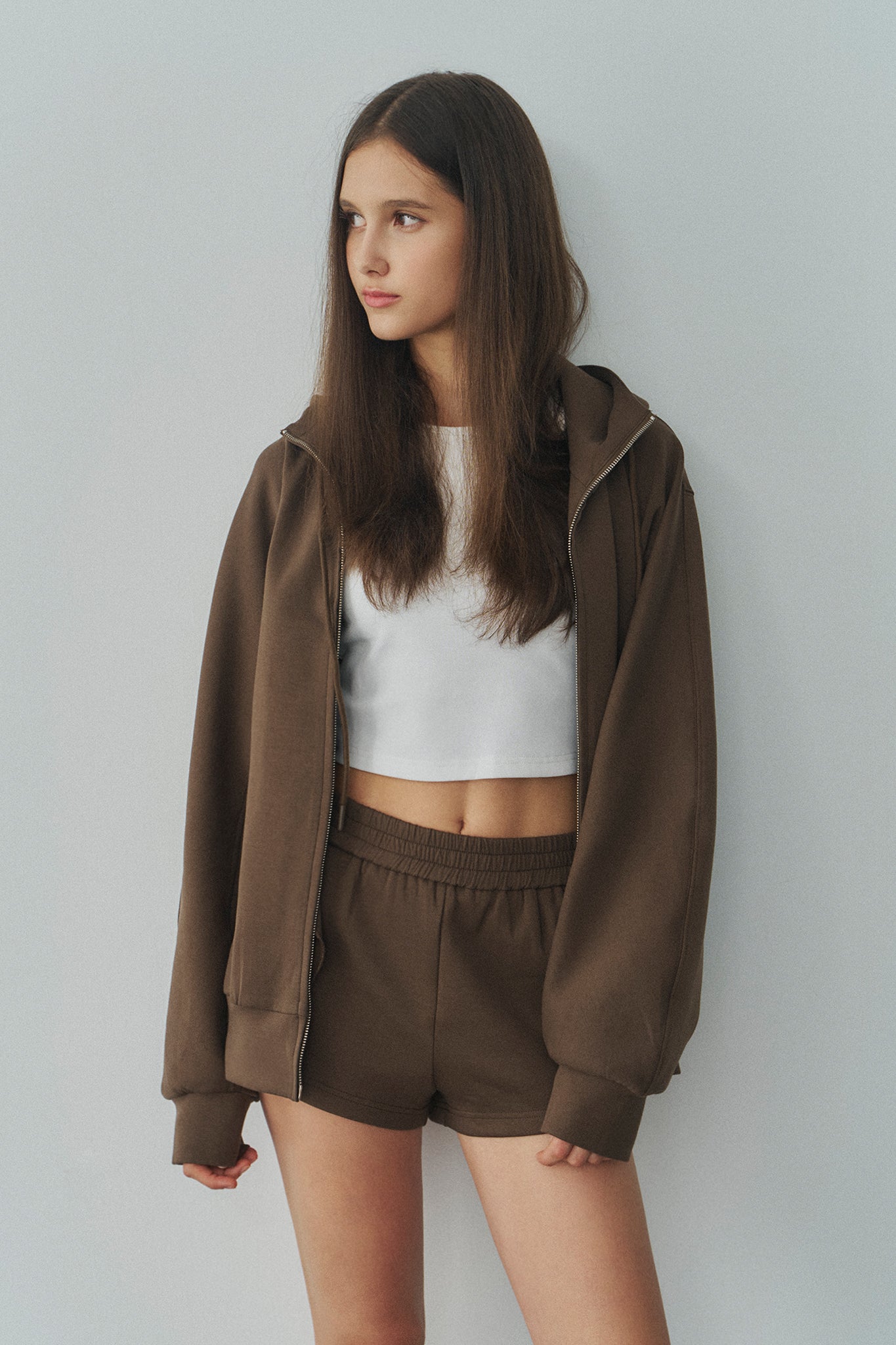 Jelly Cotton Shorts 啾啾果凍棉短褲 -棕