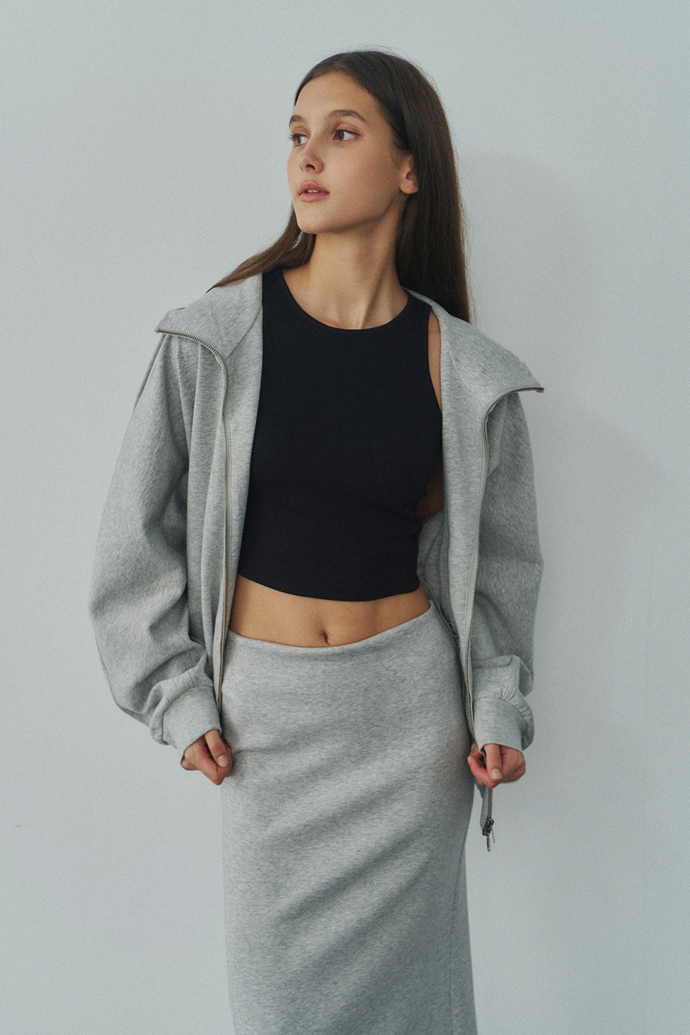 Jelly Cotton Bra Top 啾啾果凍棉胸墊背心 -黑