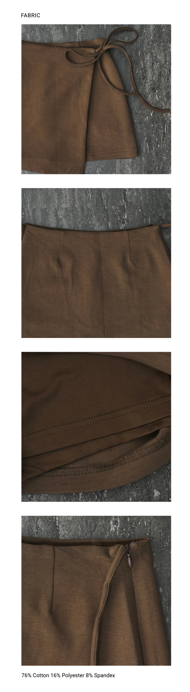 Jelly Cotton Mini Skirt 啾啾果凍棉短裙 -白