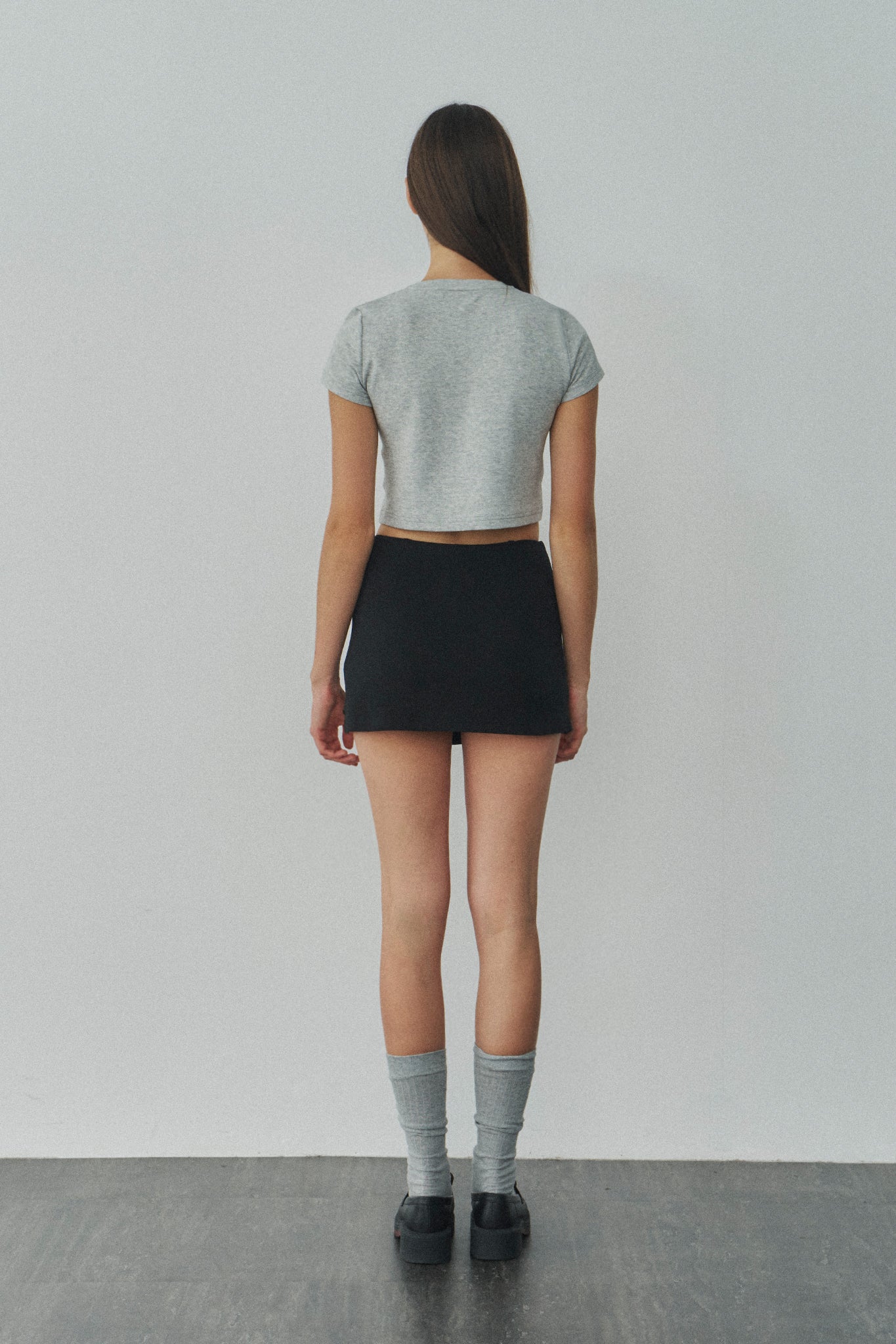 Jelly Cotton T 啾啾果凍棉短T -灰