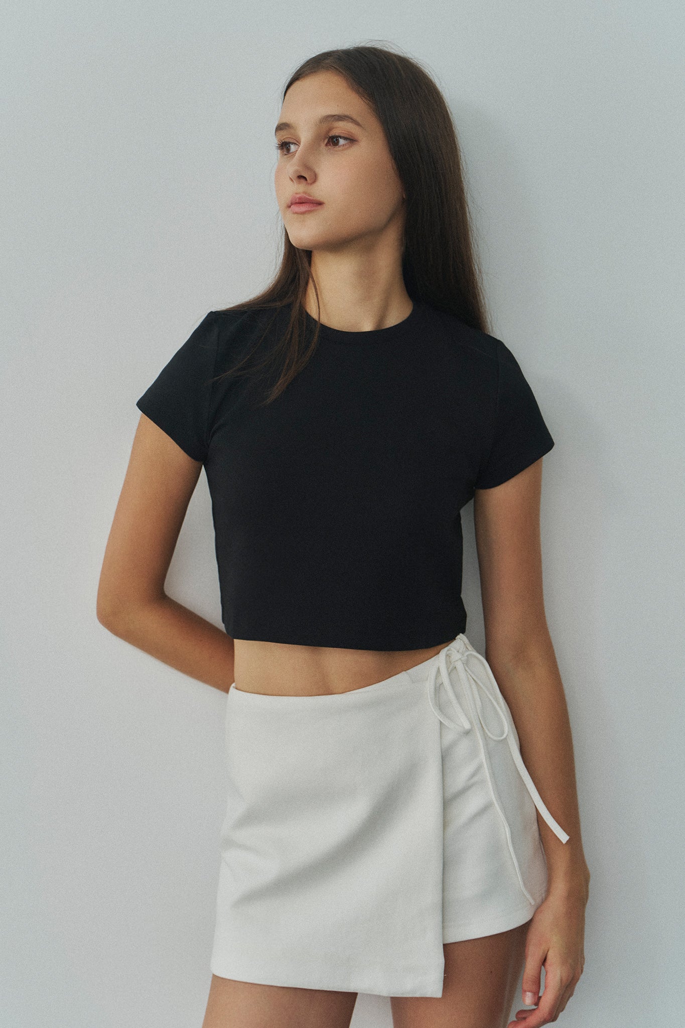 Jelly Cotton T 啾啾果凍棉短T -黑