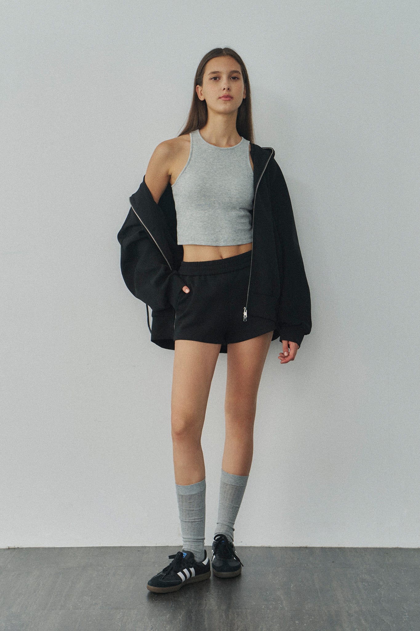 Jelly Cotton Shorts 啾啾果凍棉短褲 -黑