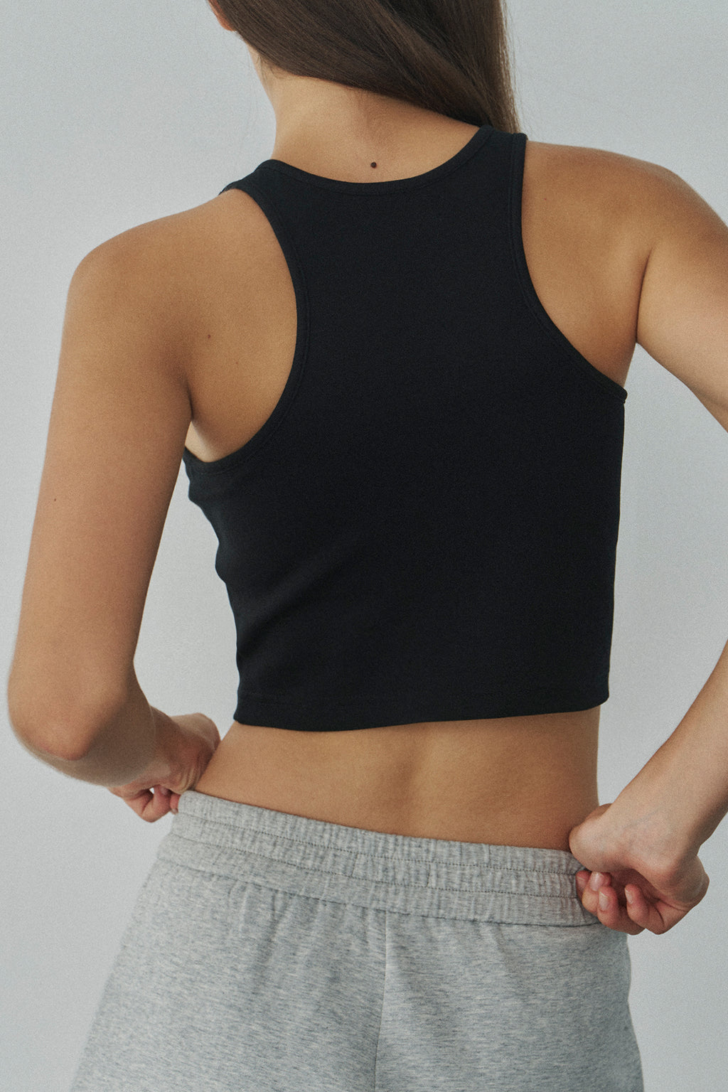 Jelly Cotton Bra Top 啾啾果凍棉胸墊背心 -黑