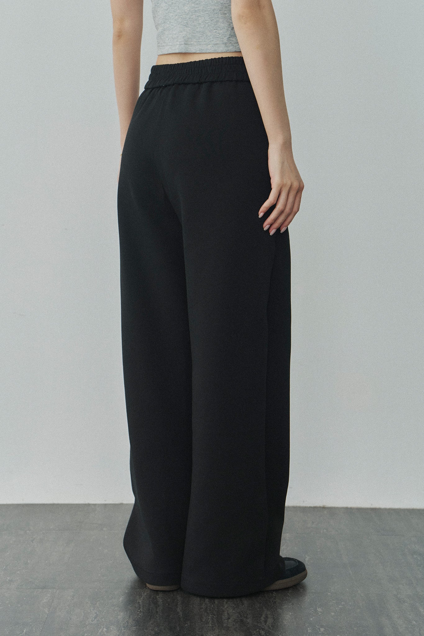 Jelly Cotton Sweatpants 啾啾果凍棉長褲 -黑